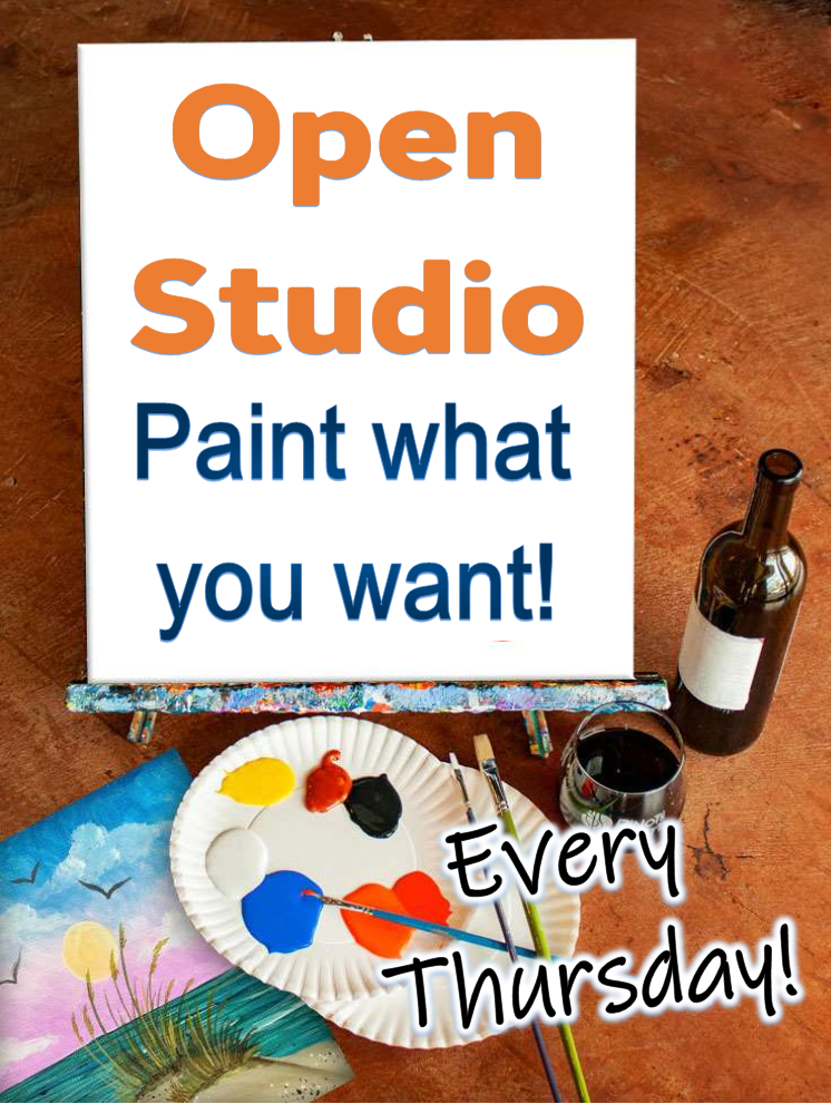 Open Paint till 7 pm ~ Come in and get creative